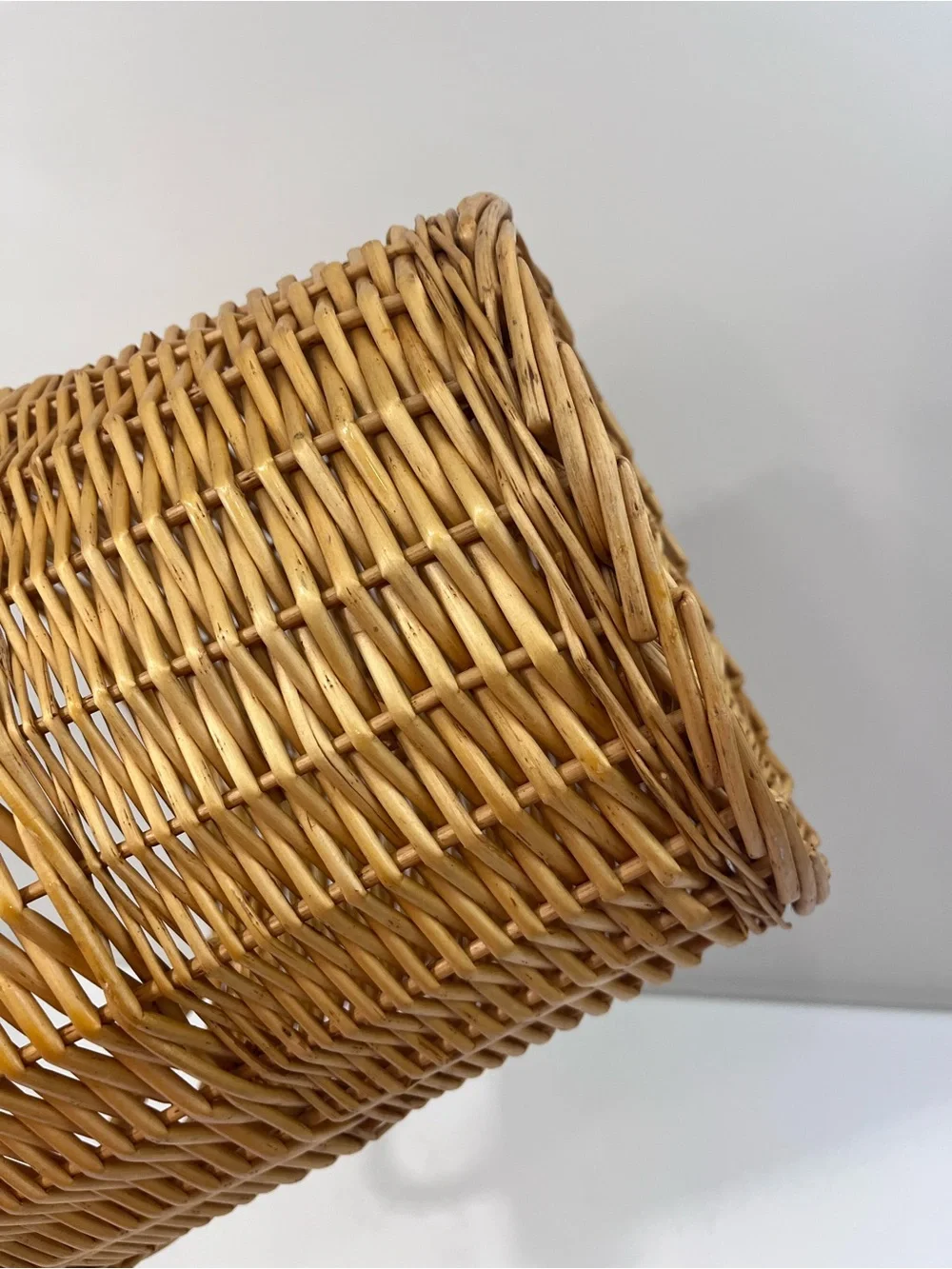 Vintage Wicker Basket Large 13” handles